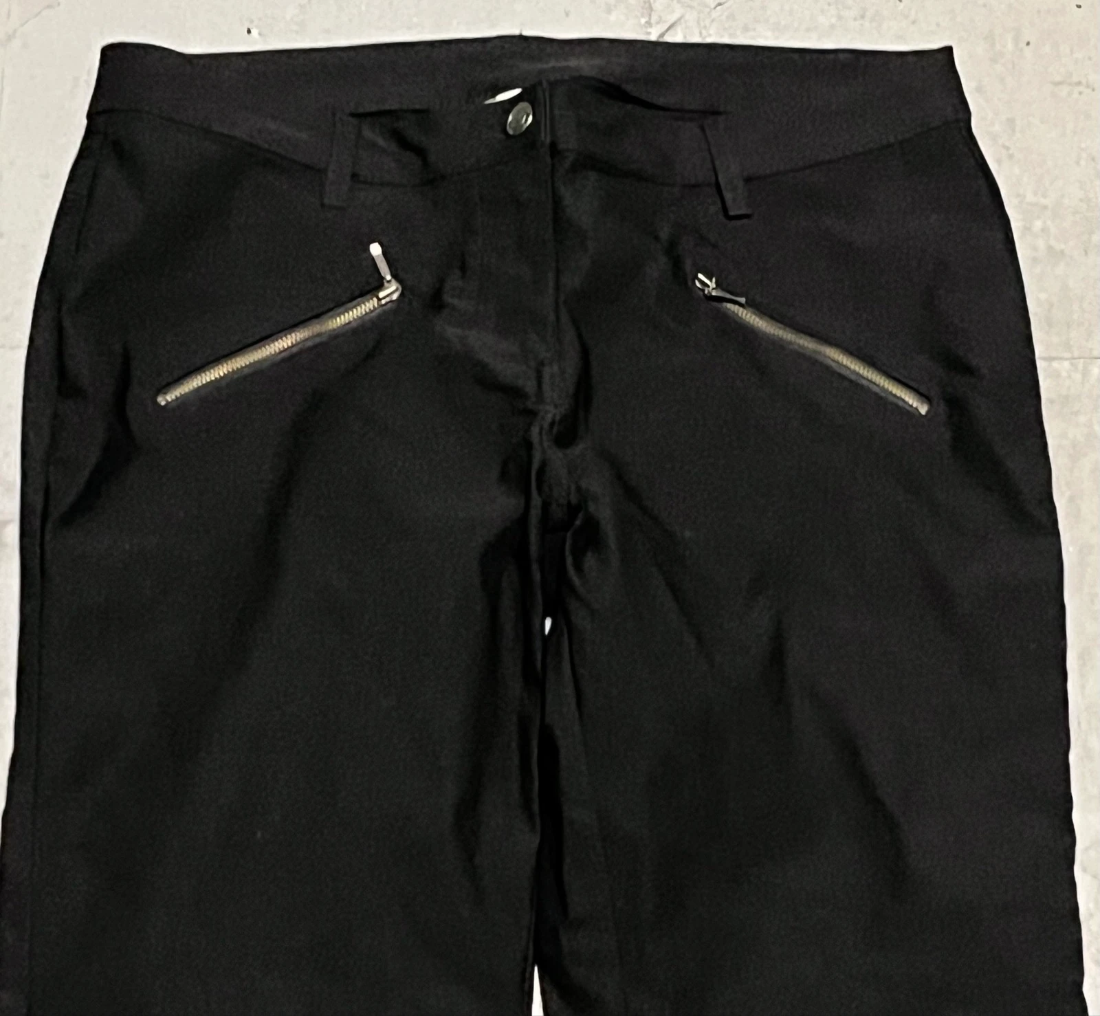 Zwarte lycra broeken met ritsen – photo 13
